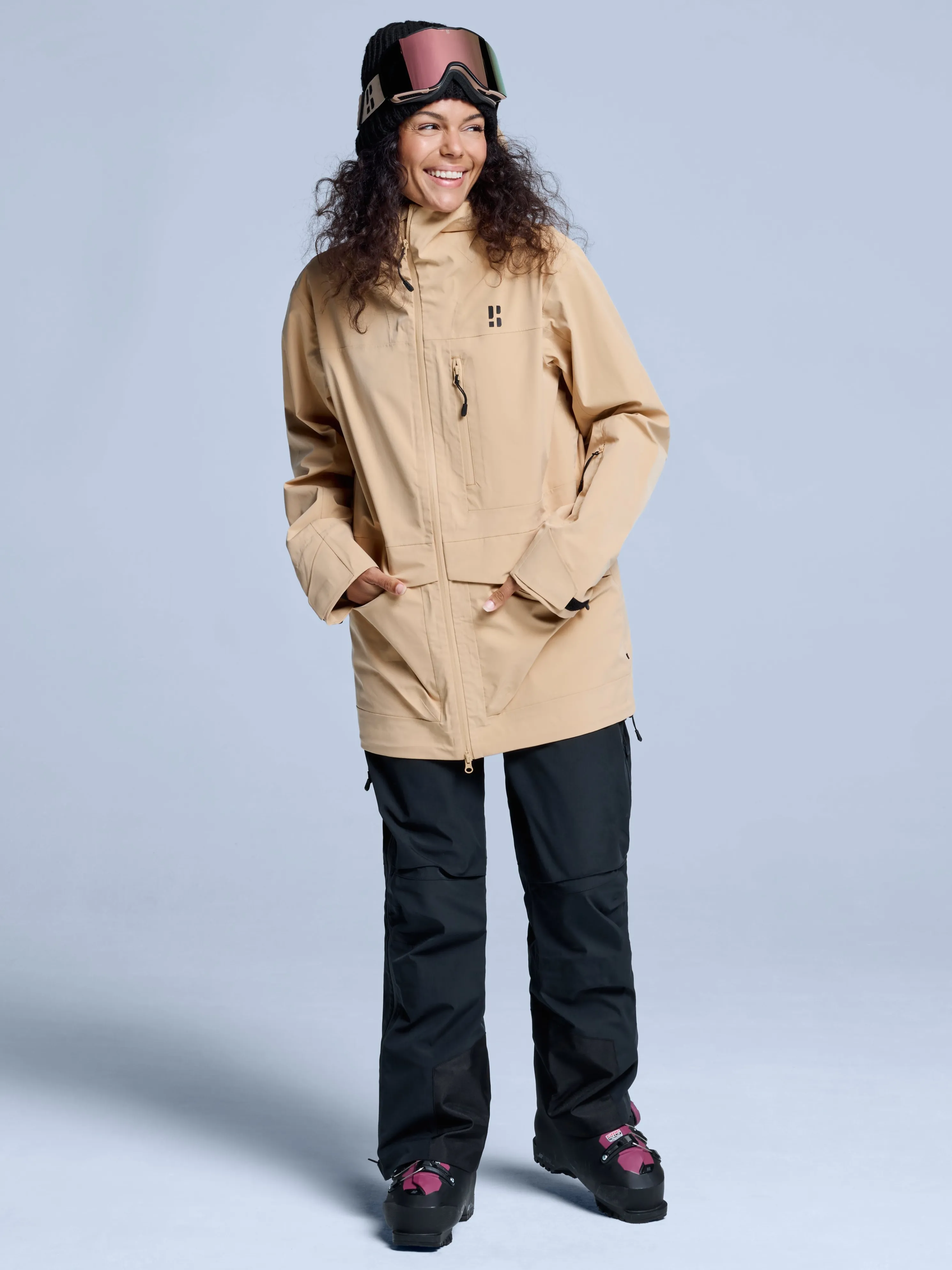 Freeride 3L Shell Jacket Women | Warm Sand