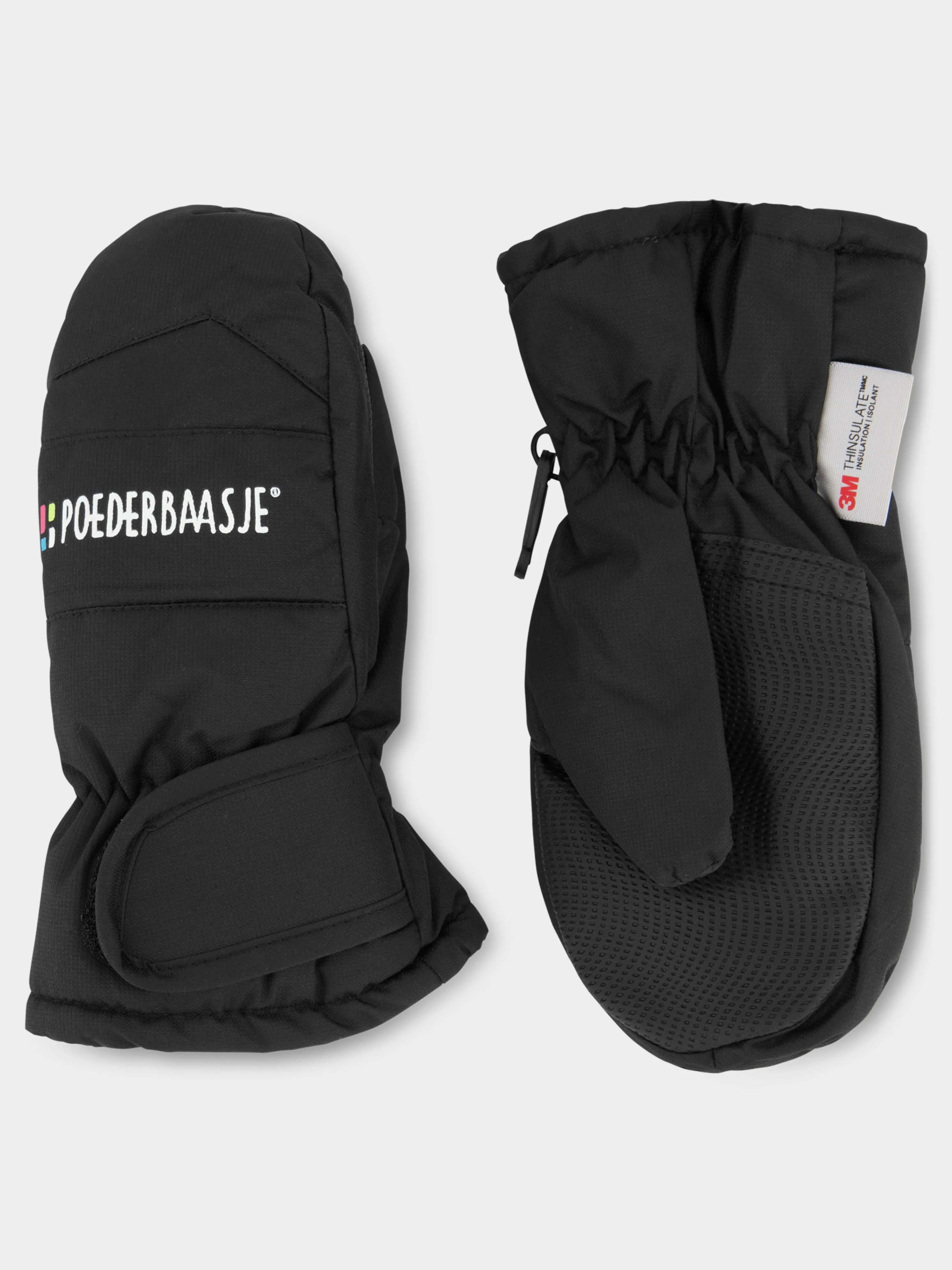 Junior Ski Mittens: Maat 4 (116) | Black