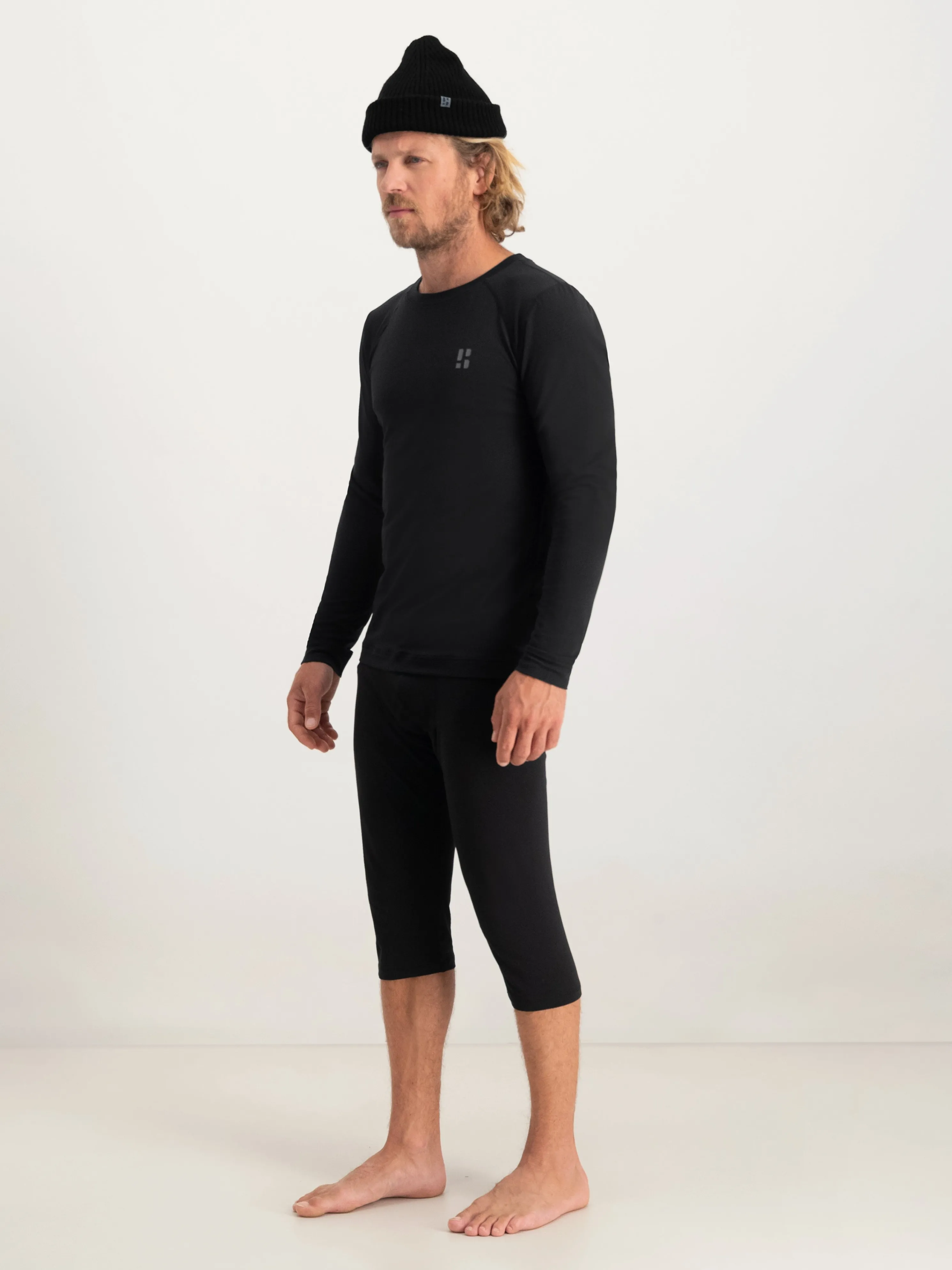 Lightweight Baselayer 3/4 Pant Men | Black