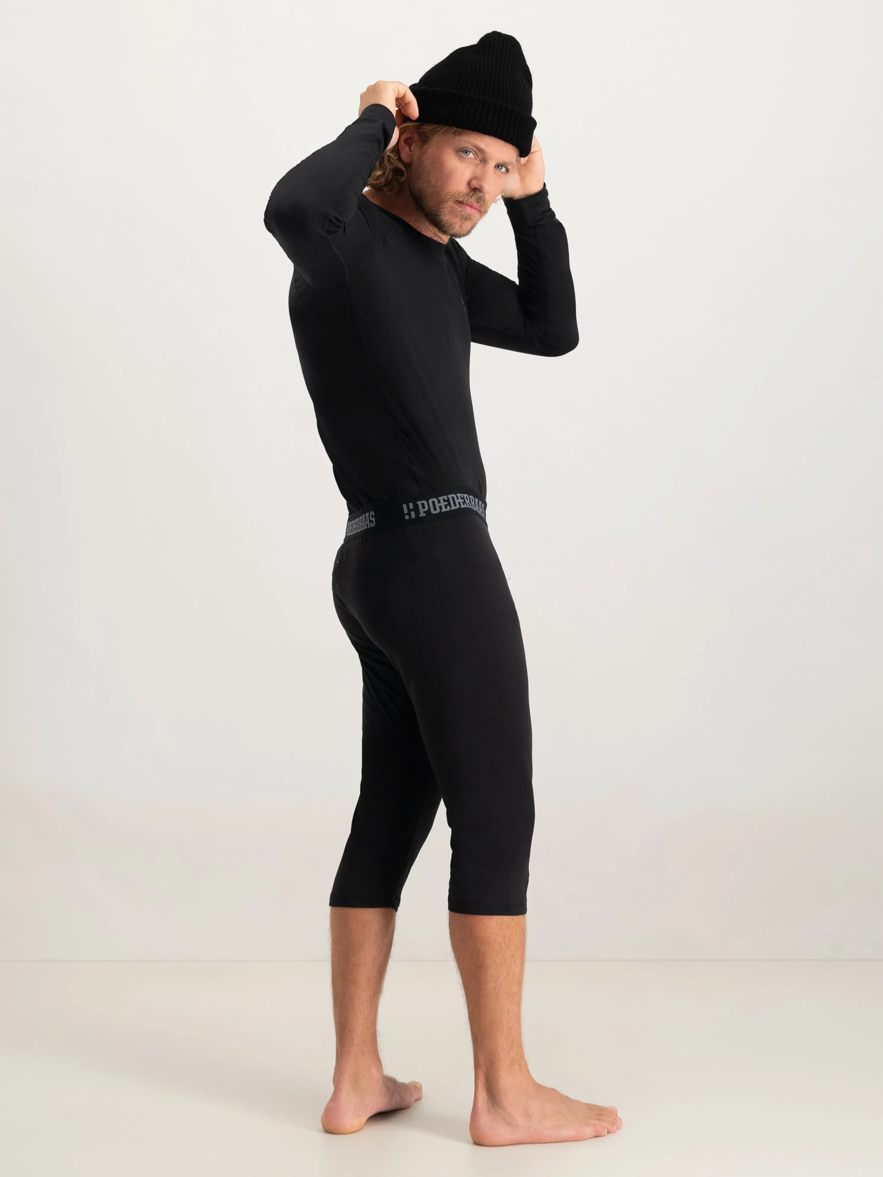 Lightweight Baselayer 3/4 Pant Men | Black