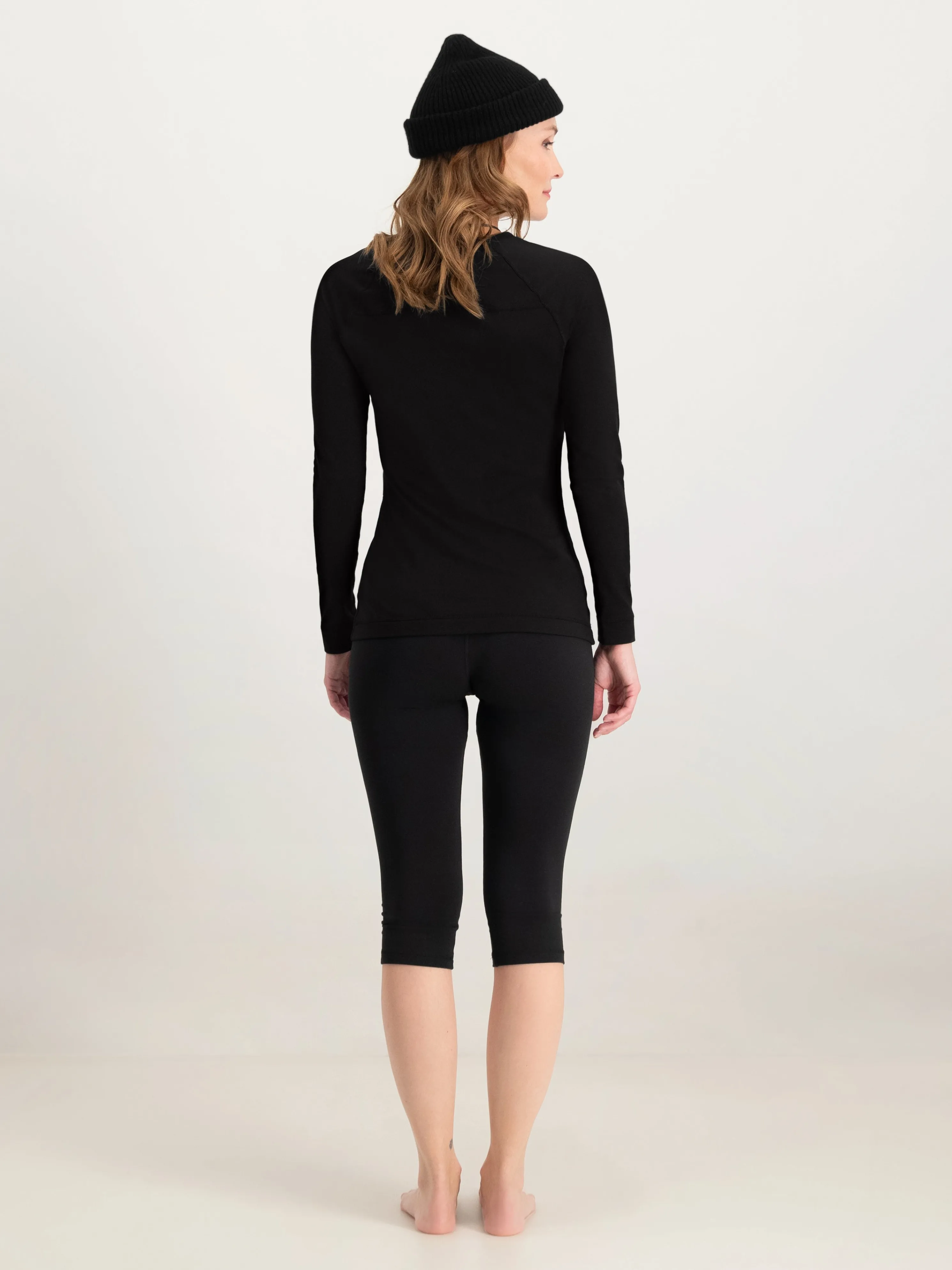 Lightweight Baselayer 3/4 Pant Women | Black