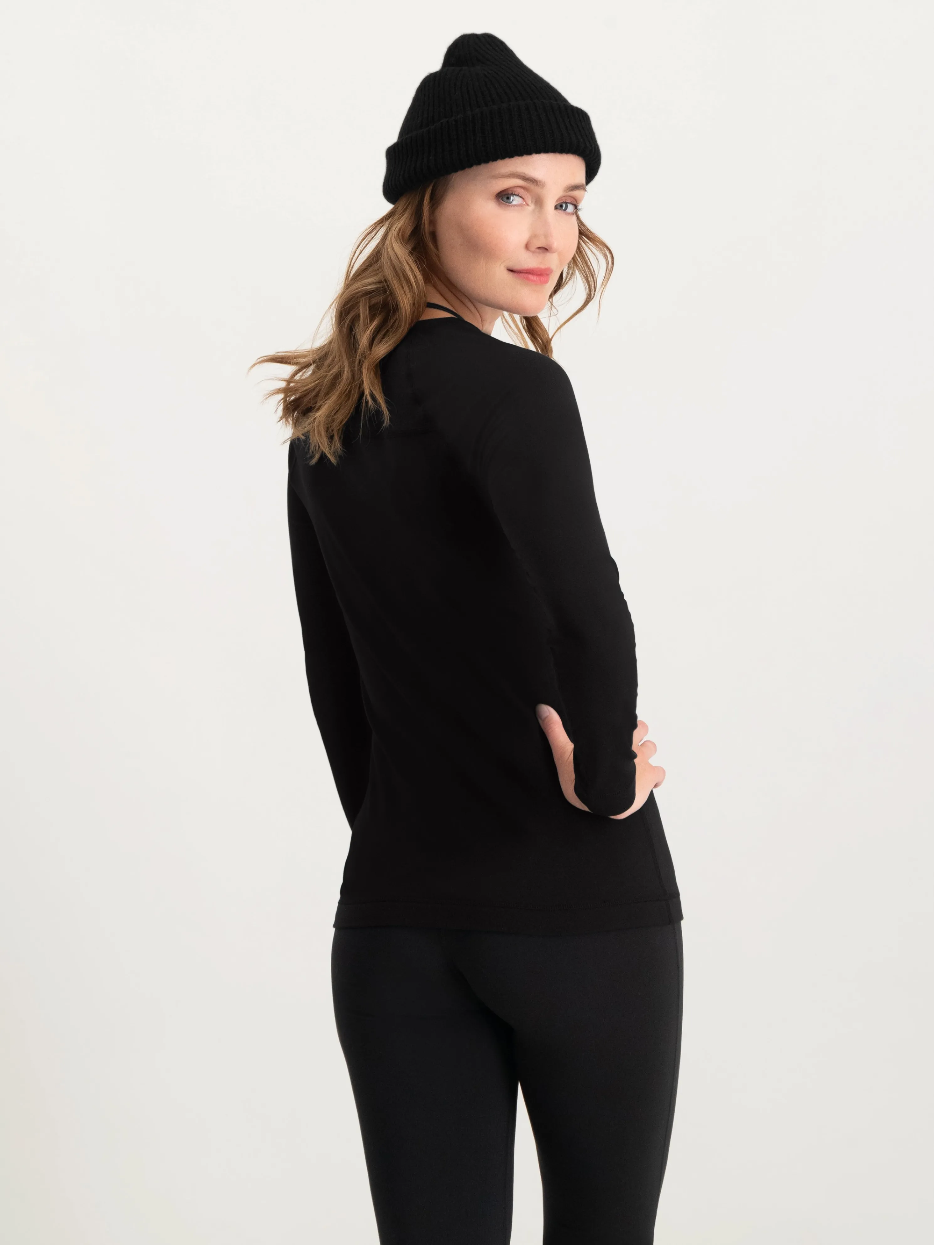 Lightweight Baselayer Shirt Women | Black