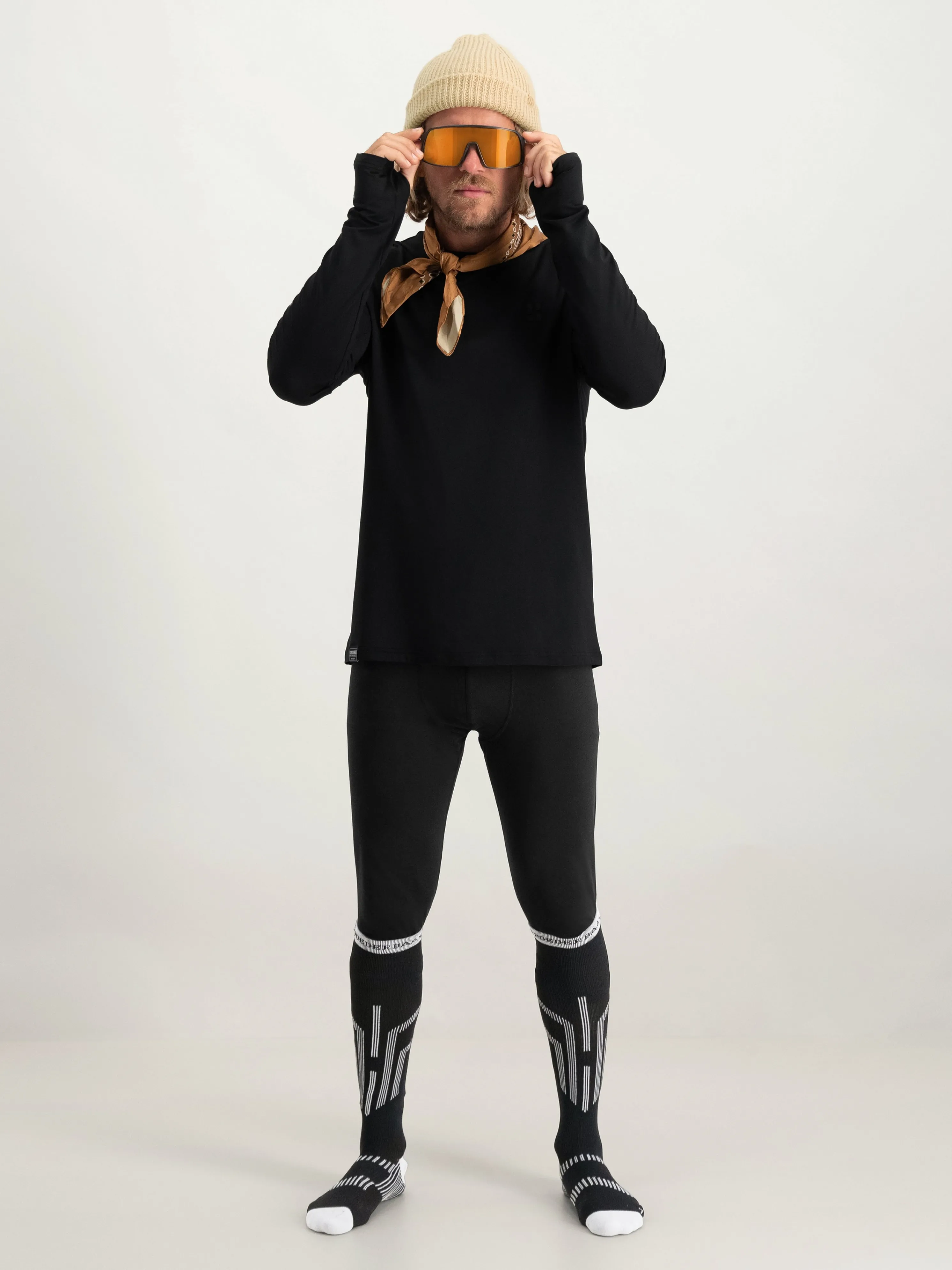 Lightweight Functional Ski Socks 1-pack | Black